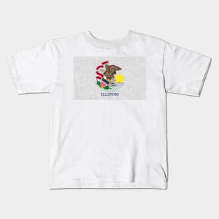 State flag of Illinois Kids T-Shirt